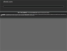 Tablet Screenshot of dhobi.com